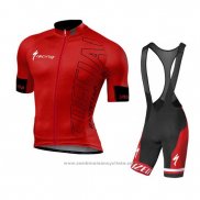 2016 Maillot Cyclisme Specialized Rouge et Noir (2) Manches Courtes et Cuissard